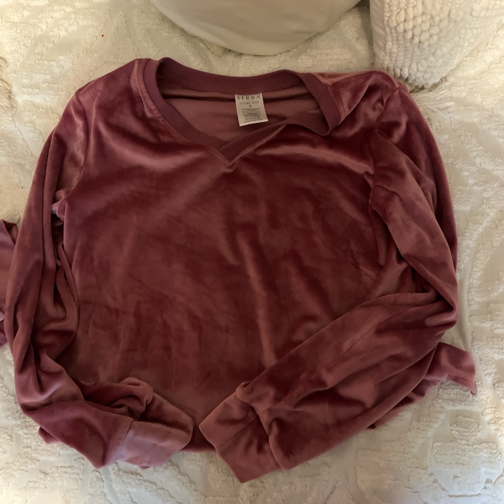 Serra Red Relaxed Hoodie Sweatshirt